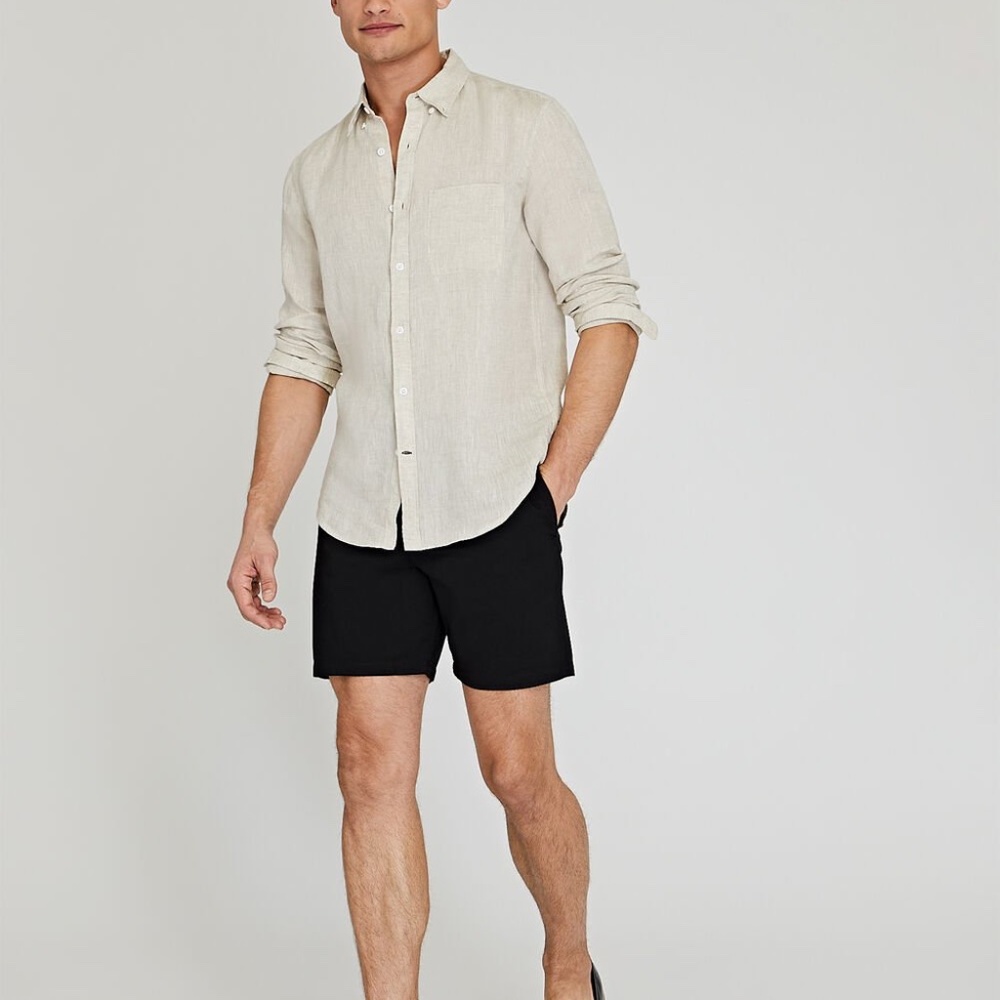 Baxter Texture 7" Short - New With Tags - NEVER WORN - Black